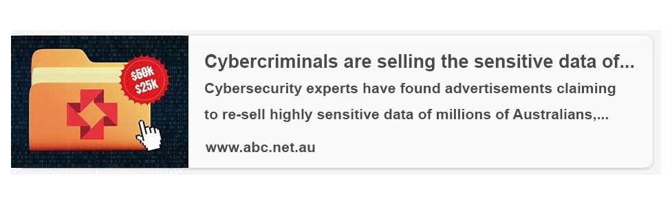 Cybercriminals are selling the sensitive data